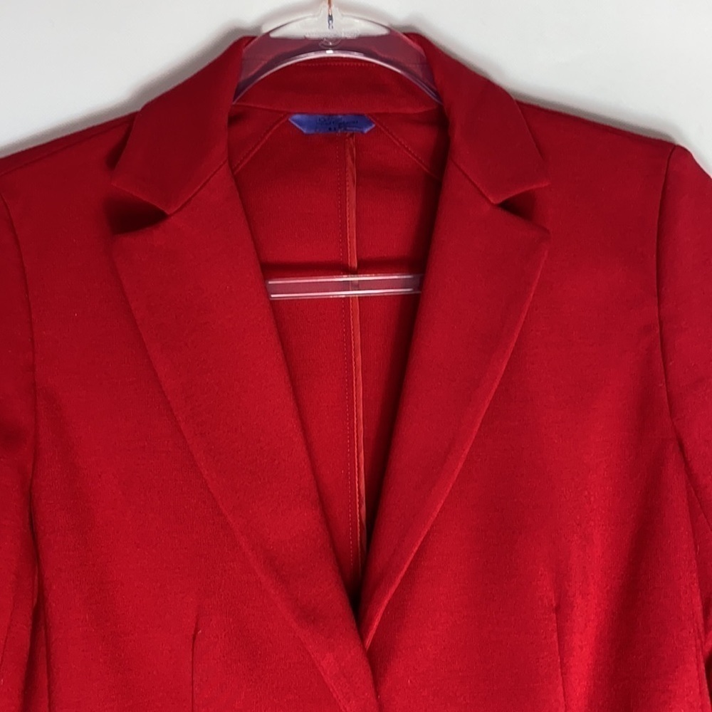 Les Copains red two button blazer - Picture 2 of 11